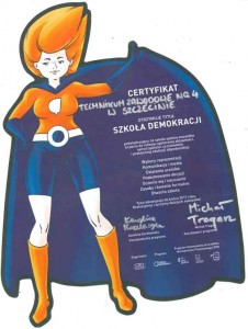 Certyfikat Szkoły Demokracji
